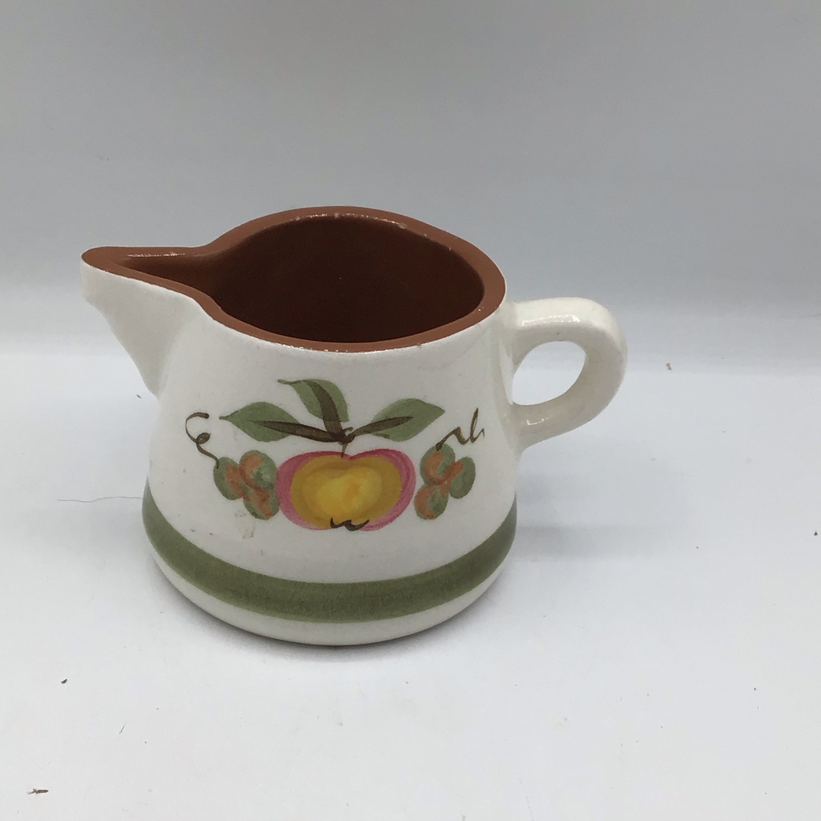 Stangl Pottery Hand Painted Apple Delight Creamer Pitcher