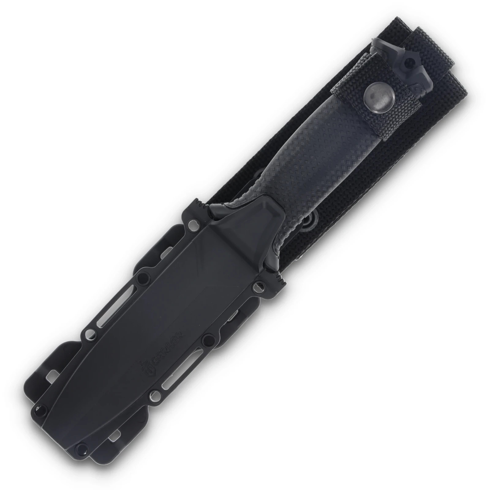 Gerber Strongarm Fixed Blade Survival Knife Modular MOLLE Sheath-Black Gerber Strongarm Fixed Blade Survival Knife Modular MOLLE Sheath-Black