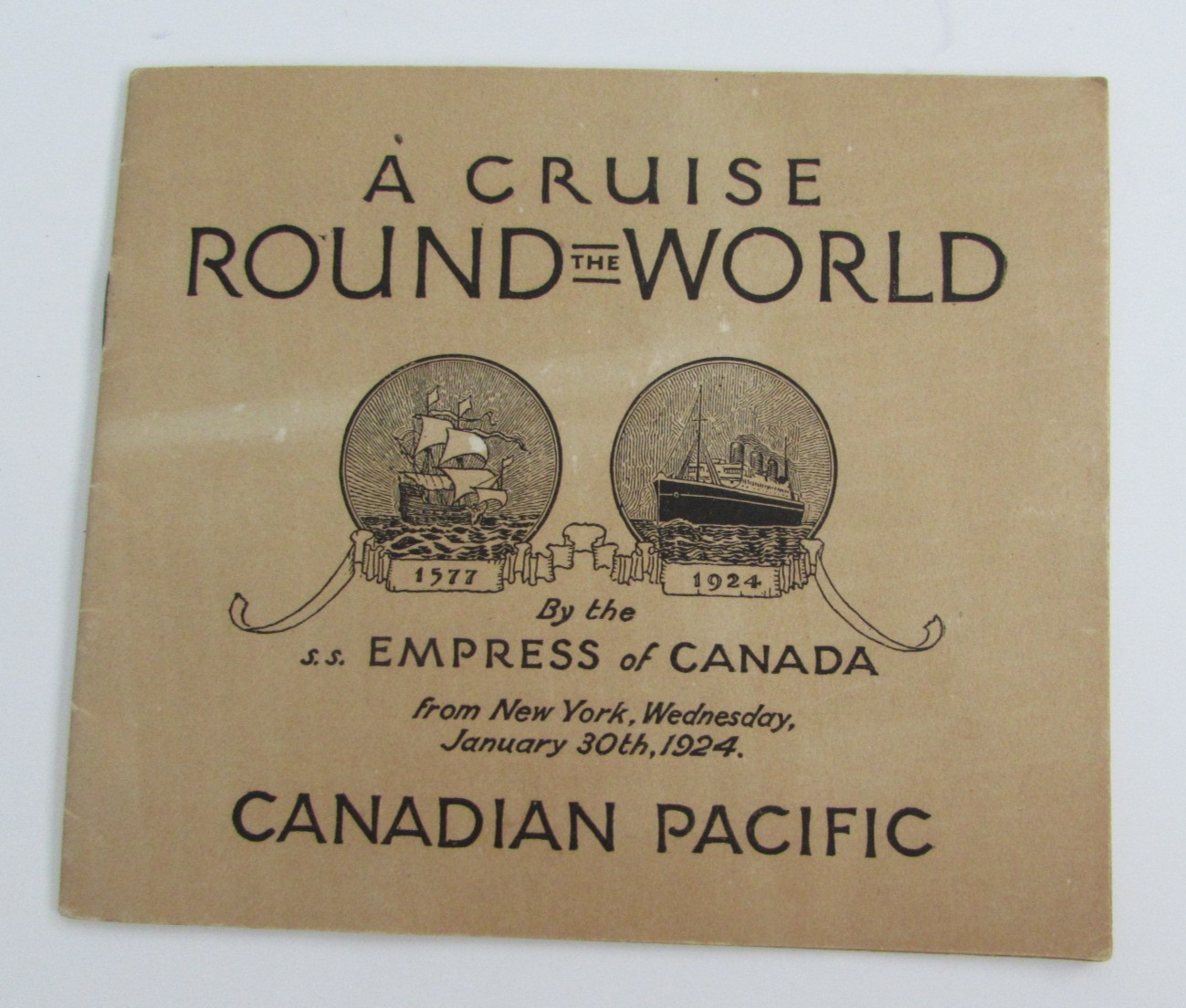 1924 SS Empress  of Canada Canadian Pacific CPR Round The World Brochure