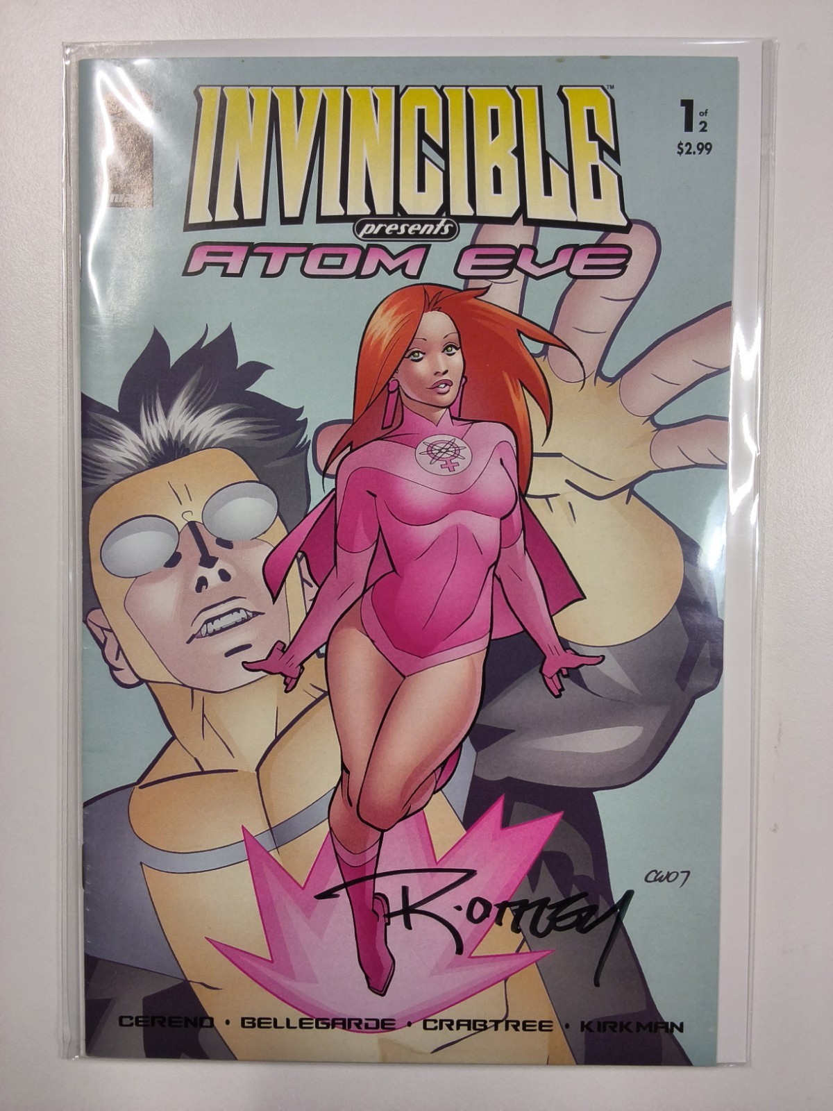 Invincible Presents Atom Eve #1 Signed Ryan Ottley w/COA
