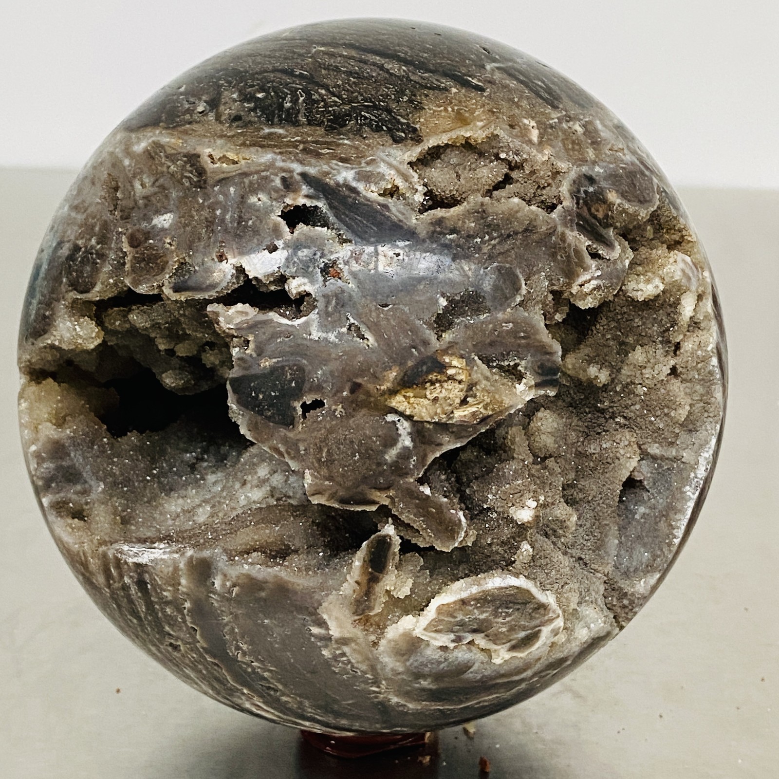 Natural sphalerite crystal cave quartz Sphere healing ball Specimen 4040G
