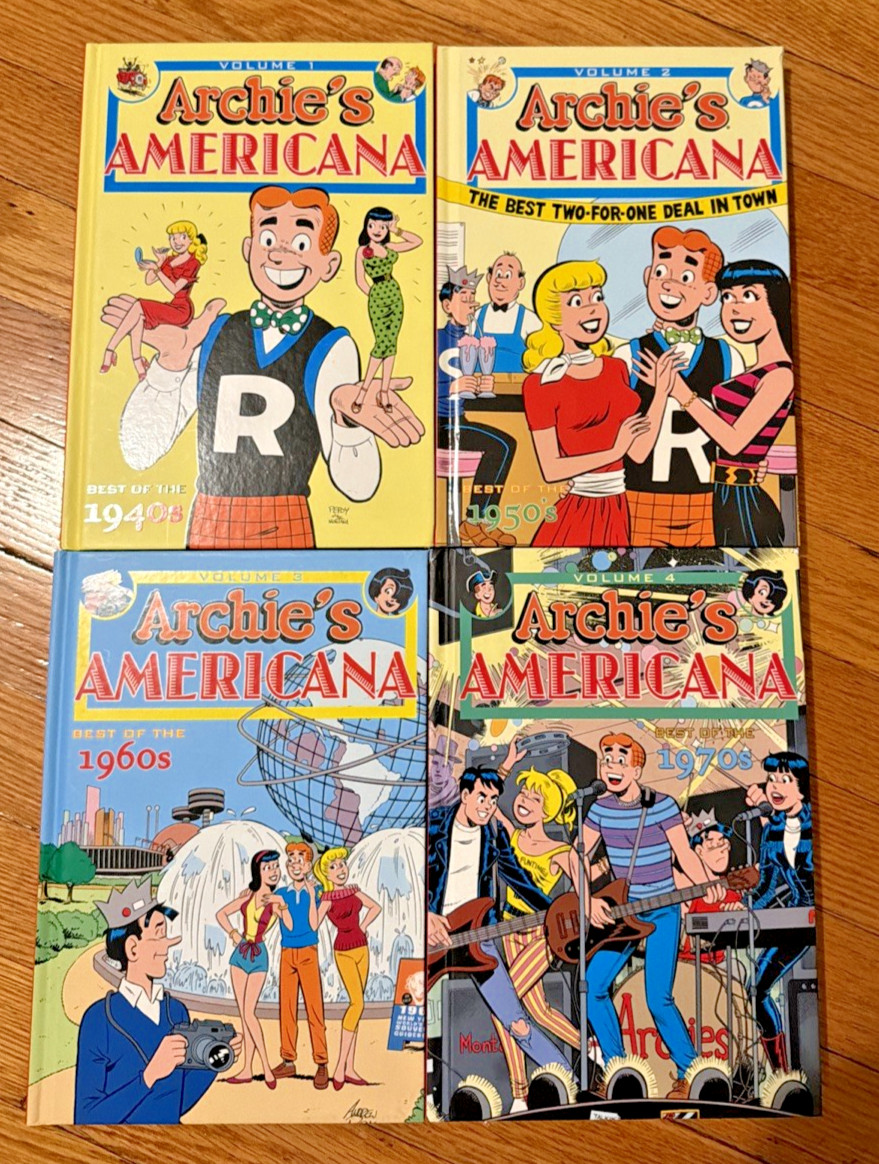 ARCHIE’S AMERICANA 1-4/BEST OF THE 1940s, 1950s, 1960s, 1970s/IDW/HC/VERY GOOD