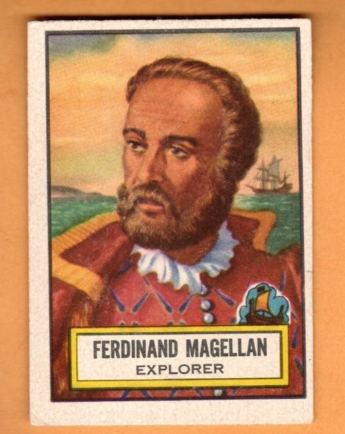 1954 Topps Look and See #48 Ferdinand Megellan, Excellent Condition