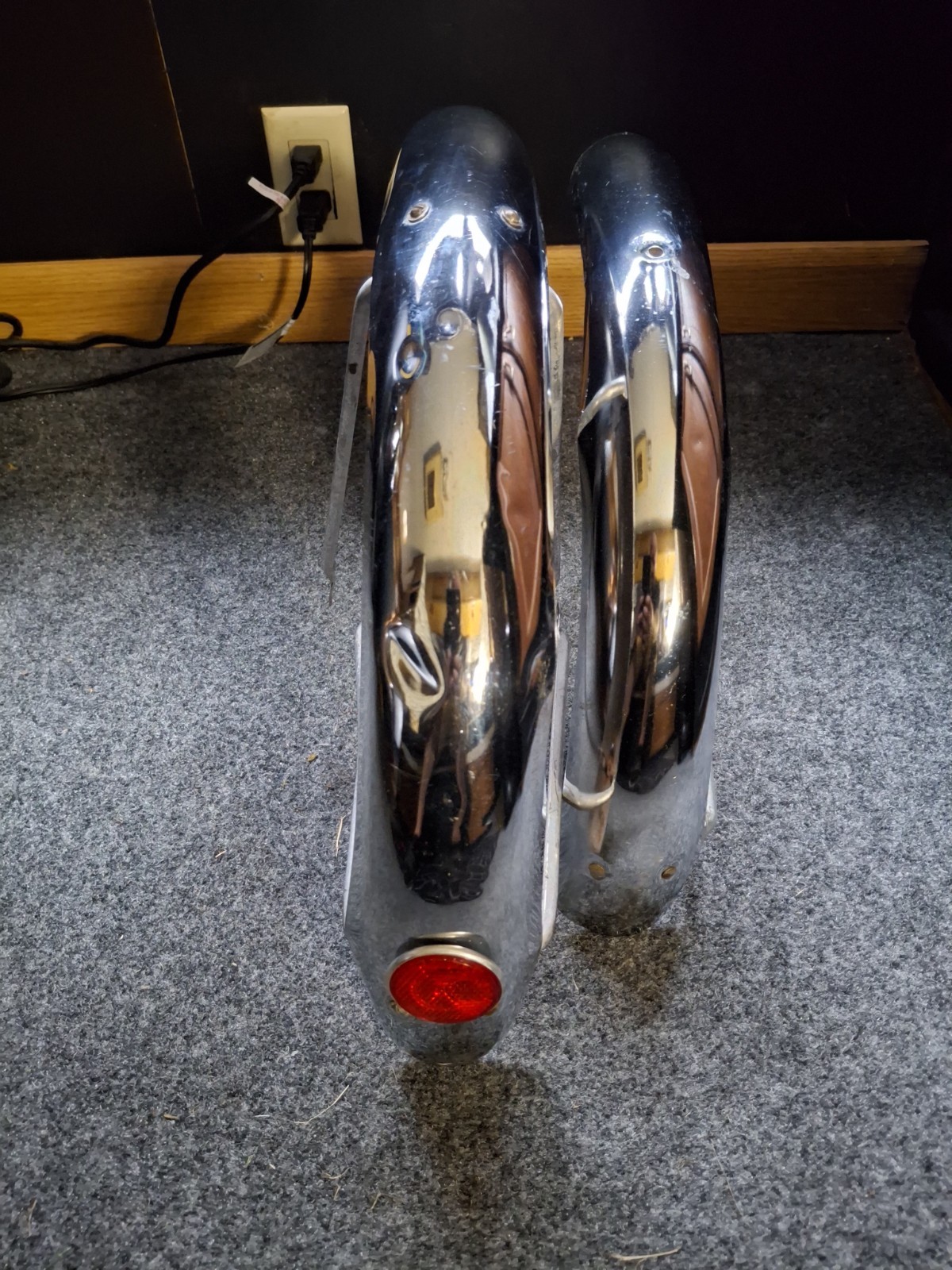 1981 Schwinn Stingray Bantom Fender Set Og Chrome Vintage Muscle Bike Parts
