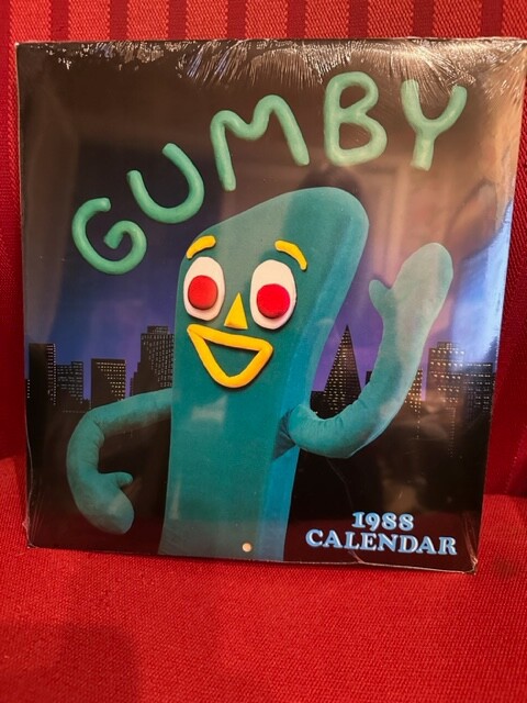 Gumby Calendar 1988 Collectable in New excellent condition in original wrapping.