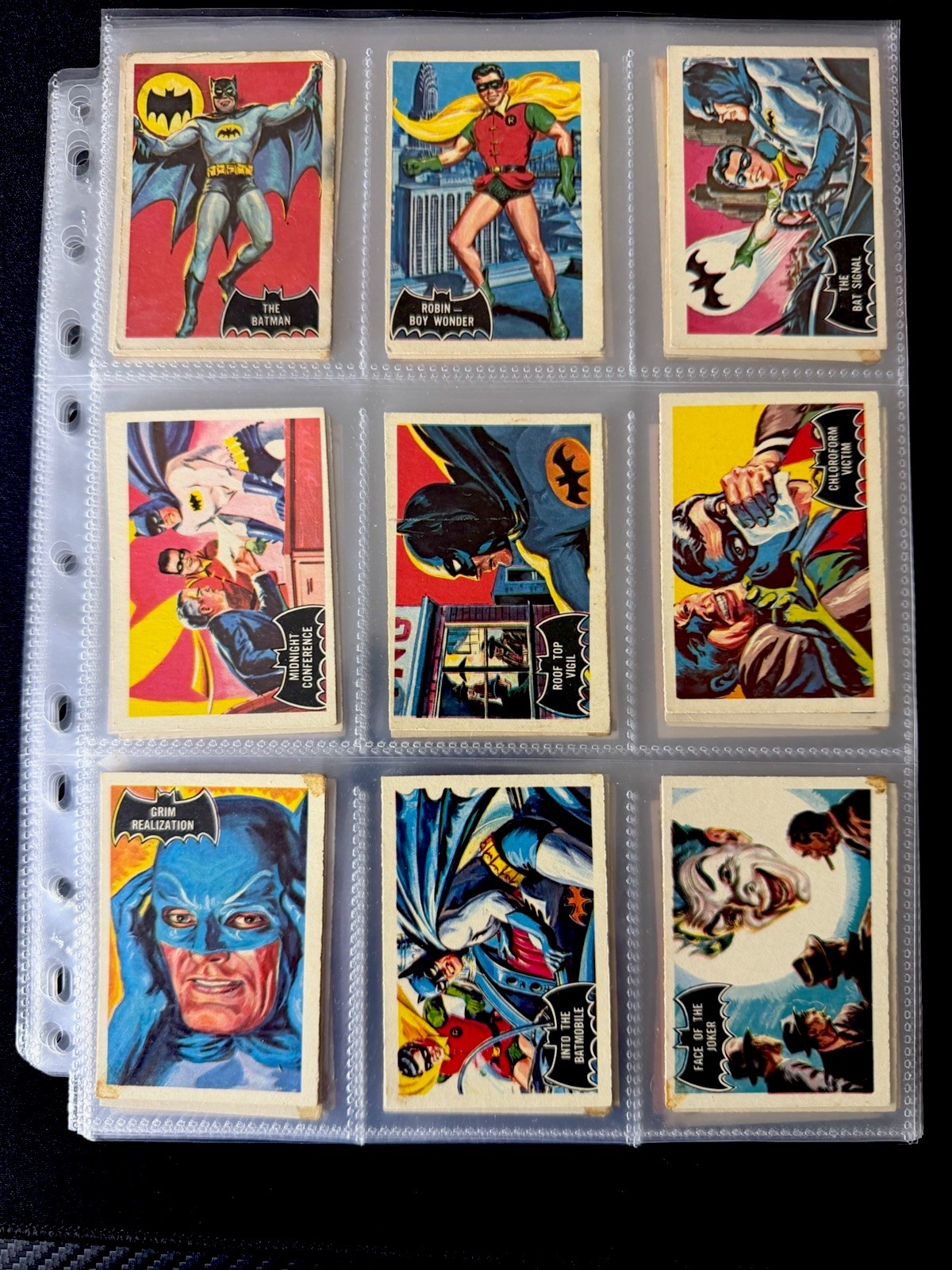 RARE 1966 BATMAN BLACK BAT A&BC CHEWING GUM CARDS COMPLETE SET