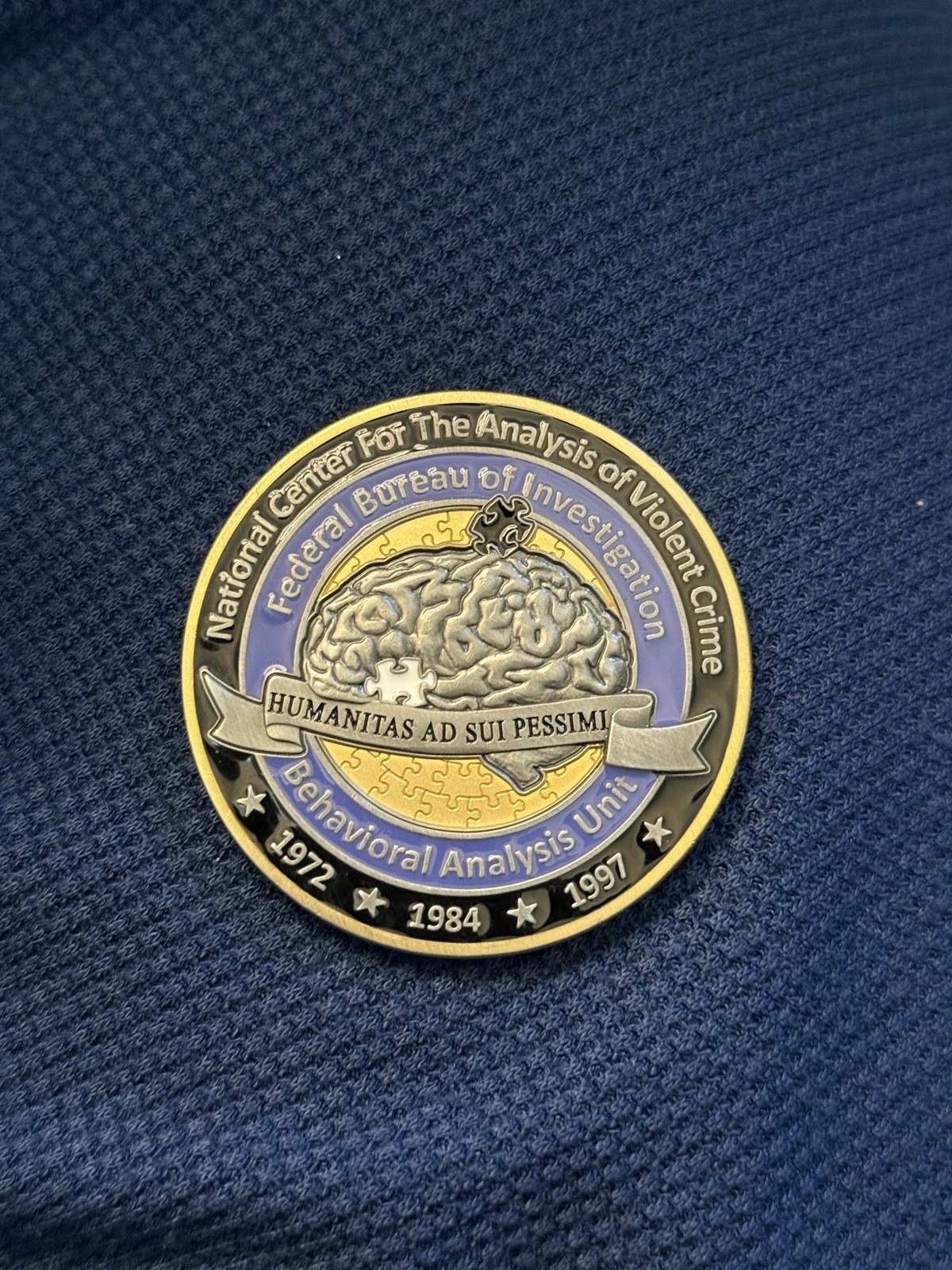 FBI Behavioral Analysis Unit Challenge Coin FBI Behavioral Analysis Unit Challenge Coin