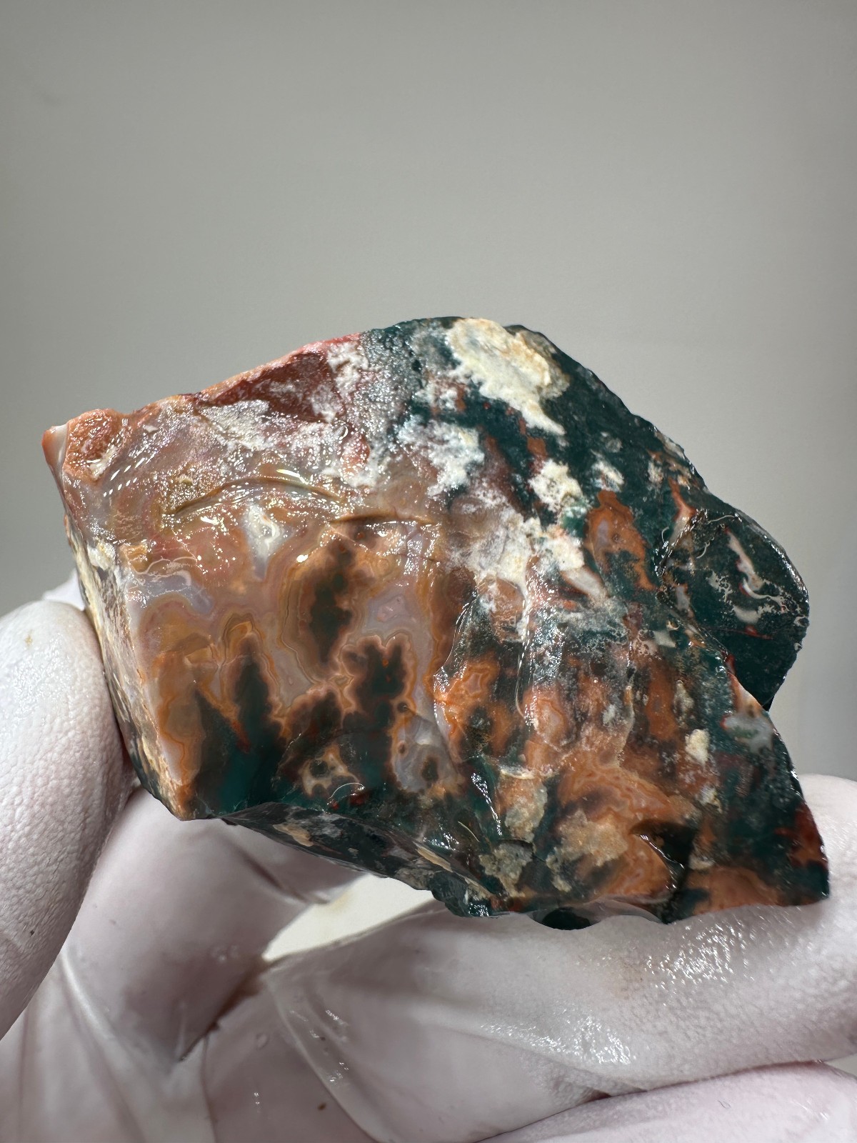 PREMIUM SPECIMEN__RARE Idaho Sunset Jasper / Agate Rough - Lemhi County, Idaho