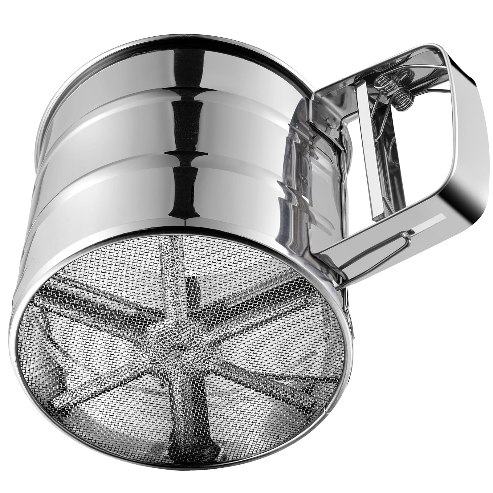 Rondauno Flour Sifter for Baking, Crank Sifter for Powdered Sugar Duster | St...