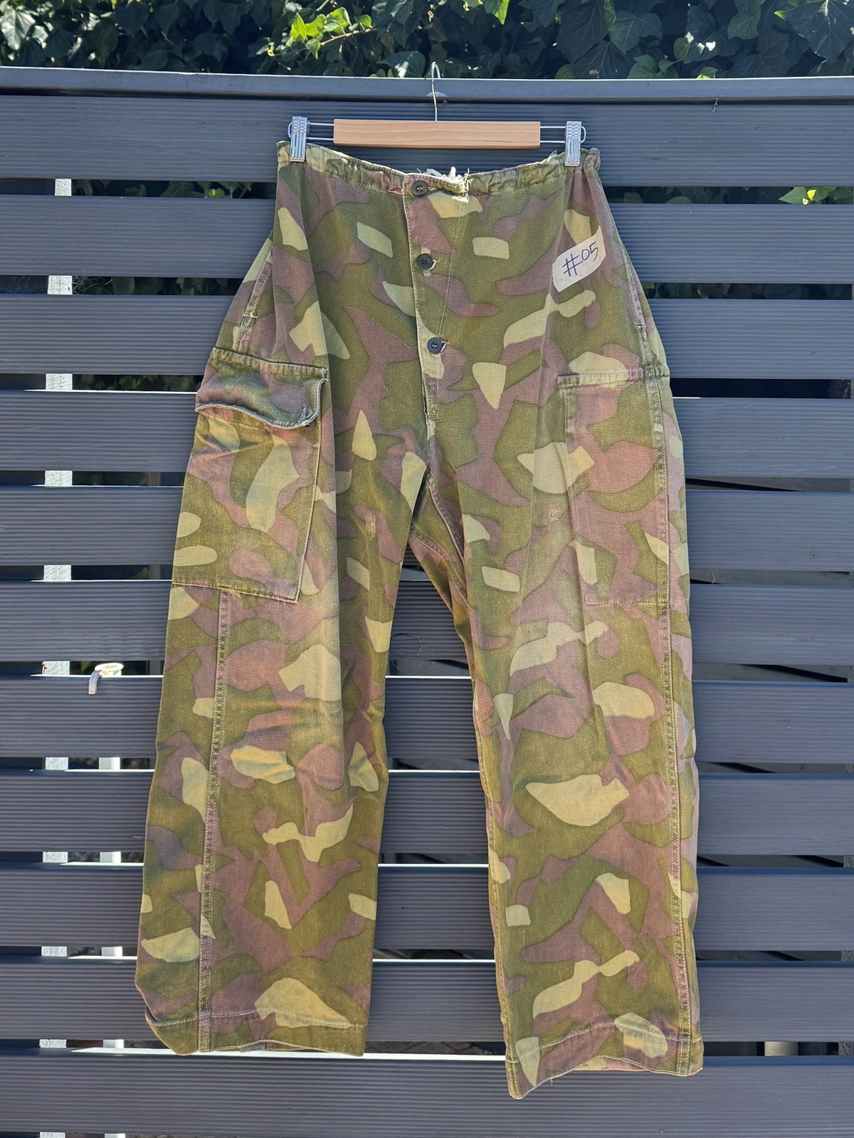 Vintage Finnish Camouflage M62 Double-sided Reversible Surplus Trouser Overpants