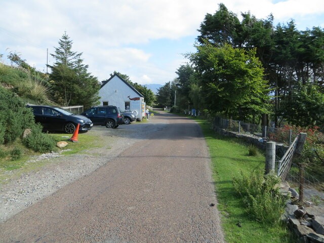 Photo A2 Road passing Fisk Gallery, Polbain Ardnagoine Looking south-eas c2021 Photo A2 Road passing Fisk Gallery, Polbain Ardnagoine Looking south-eas c2021