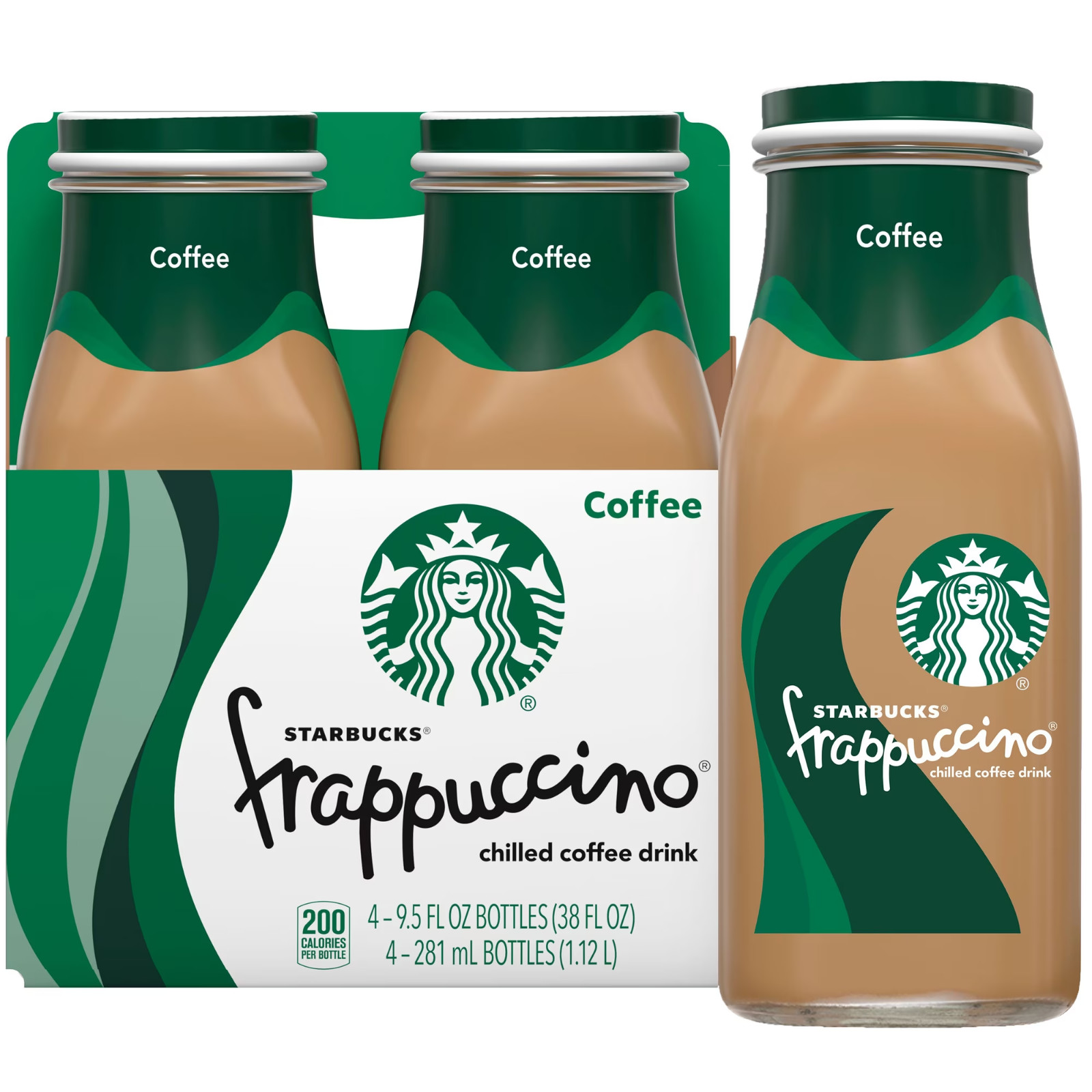 Starbucks Frappuccino Chilled Coffee Drink, 9.5 oz bottles, 4 Count
