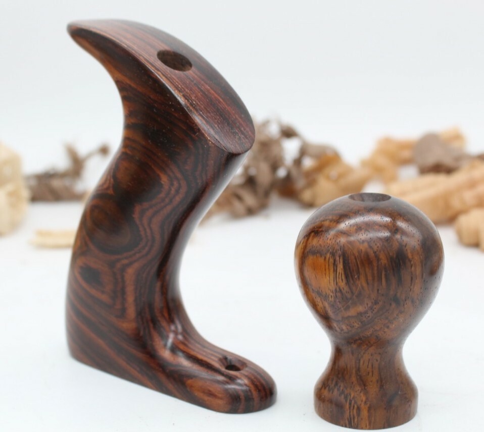 Hand Made Cocobolo Tote & Knob For Lie Nielsen No 4.5, 5, 5.5, and 6 Hand Plane