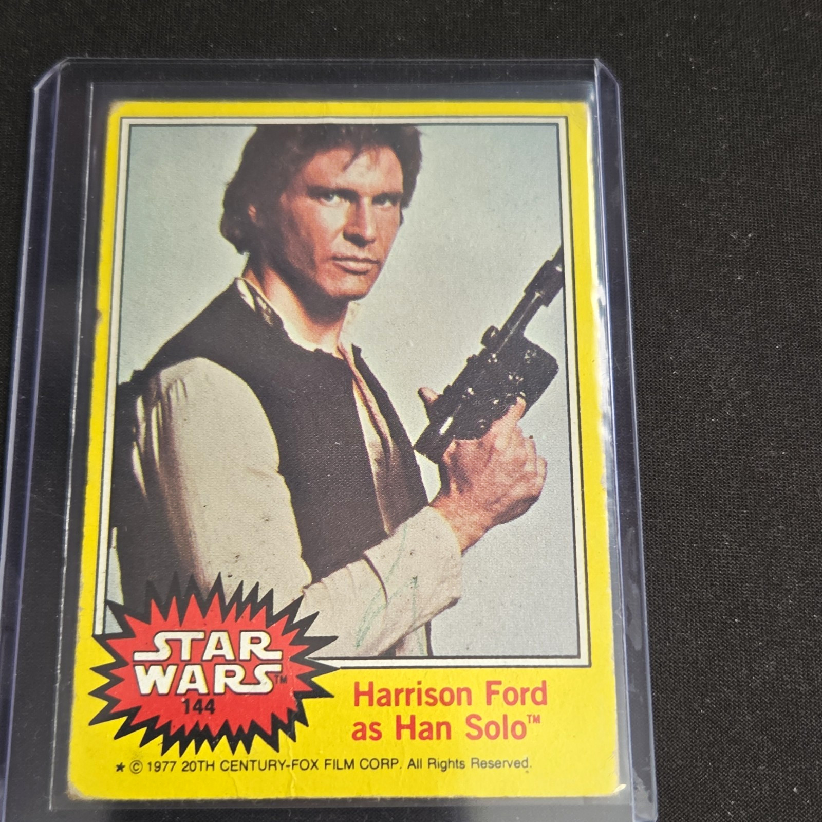 Topps 1977 Star Wars Base Set Non-Sport Trading Card #144 Harrison Ford Han