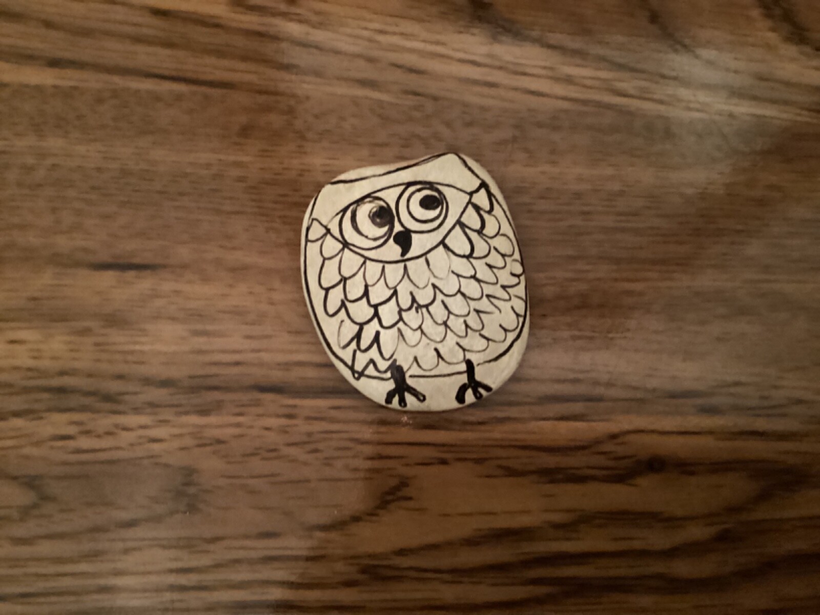 Vintage Handmade Original Owl Figurine stone rock
