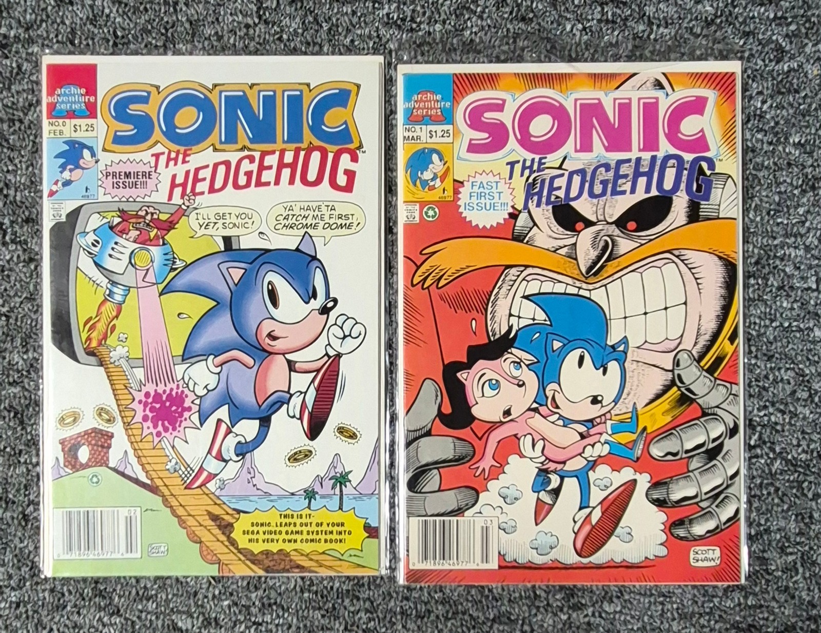 Sonic the Hedgehog #0 and 1 (ARCHIE COMICS March 1993) Sonic the Hedgehog #0 and 1 (ARCHIE COMICS March 1993)
