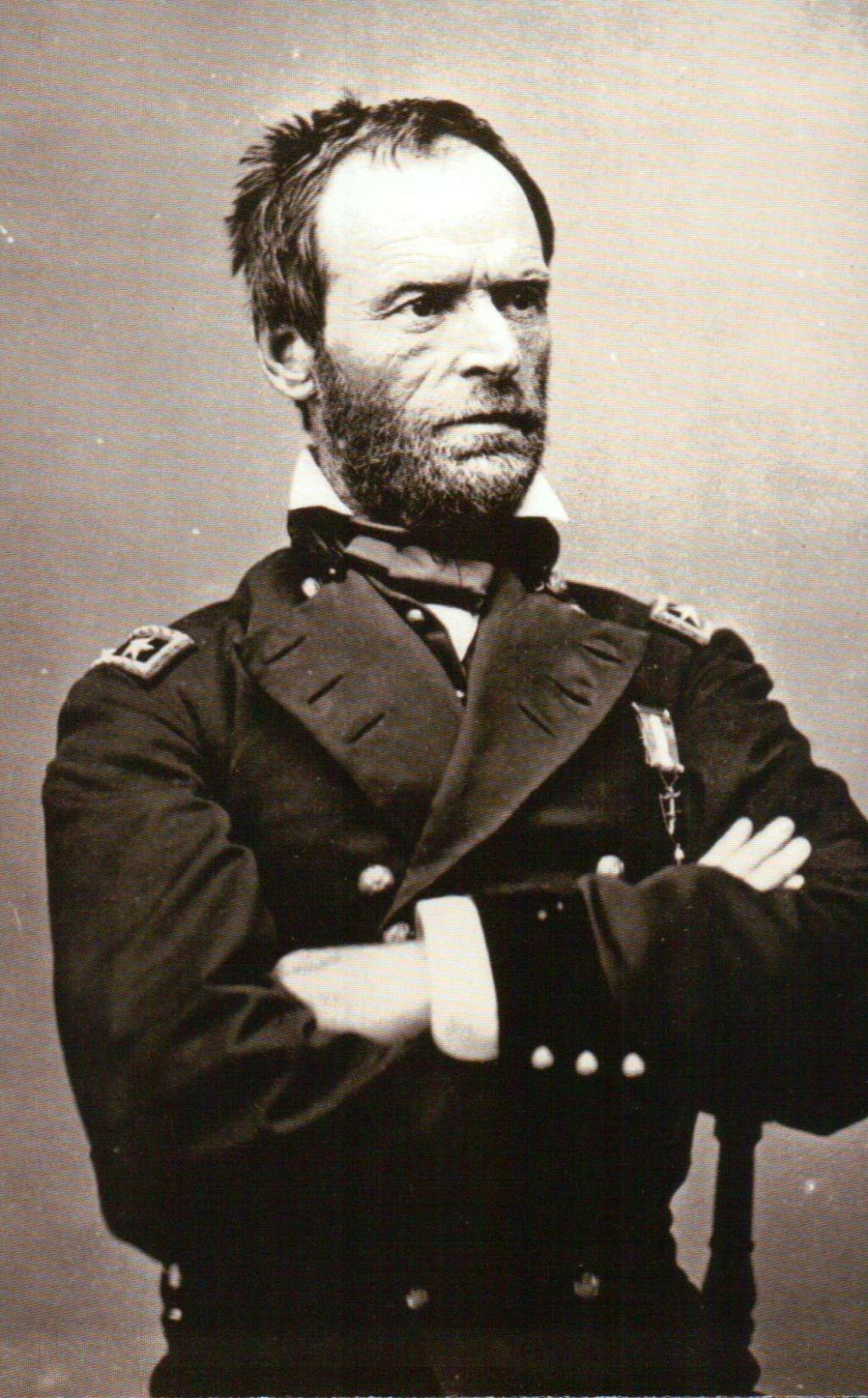 General William Tecumseh Sherman United States Federal Army - Civil War Postcard