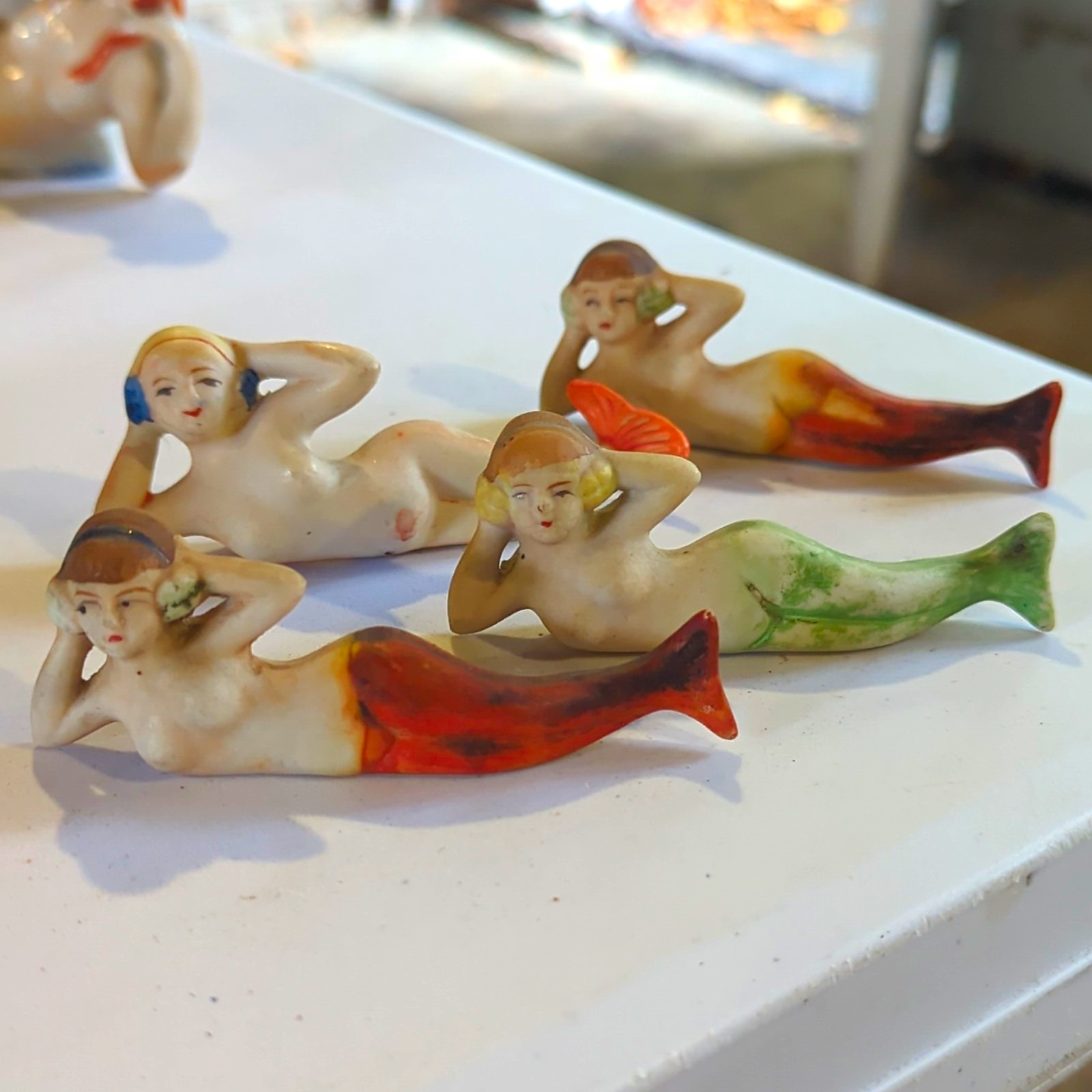 Lot Of 4 Japan And Occupied Japan Mermaids
