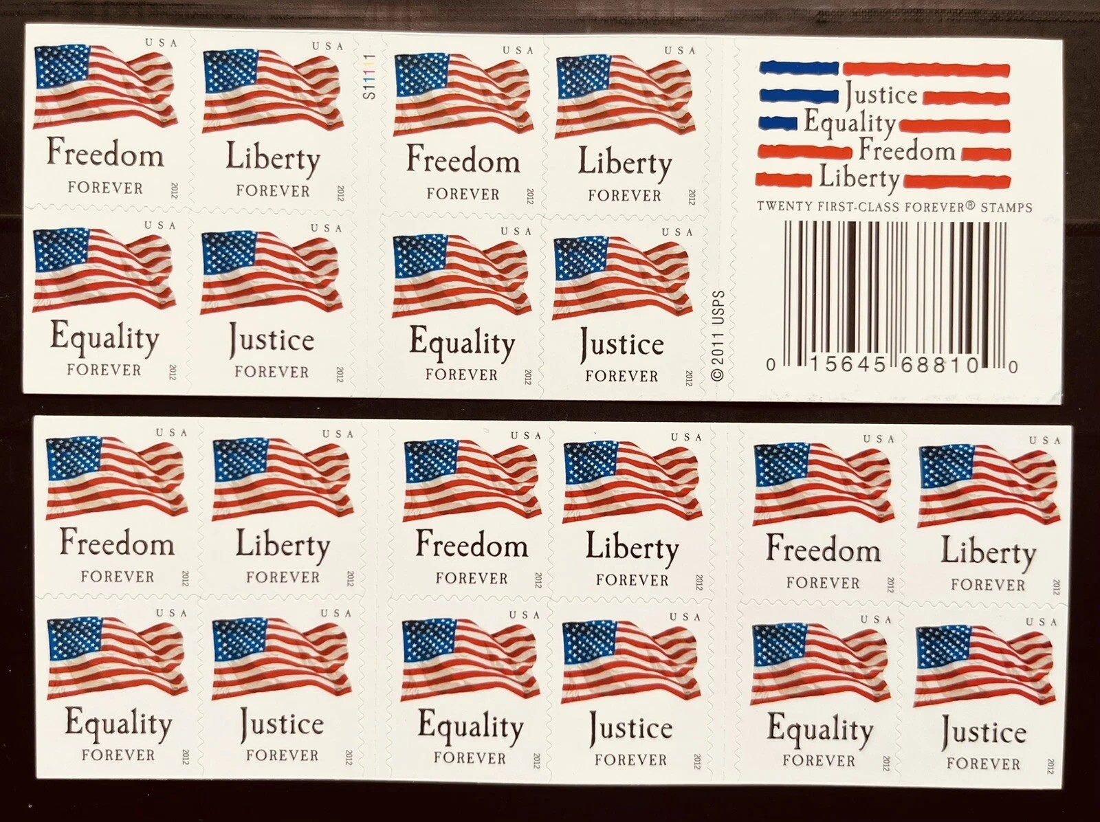 Mint 2012 US Flag Forever Stamps MNH #4648b -100 pcs total - Mint 2012 US Flag Forever Stamps MNH #4648b -100 pcs total -