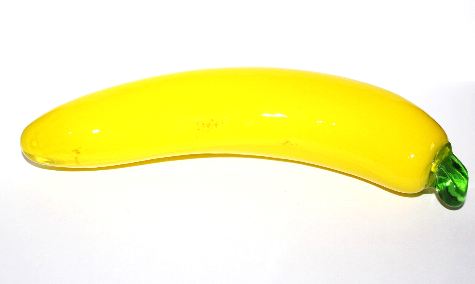 Vintage Molded Glass Banana, Glass Fruit Art Glass Fruit I1