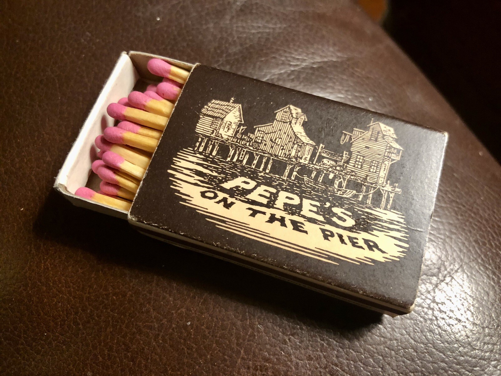 Pepe’s on the Pier, San Francisco, CA, Full Unstruck Matchbox