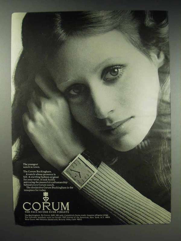 1970 Corum Buckingham Watch Ad - Youngest in Town