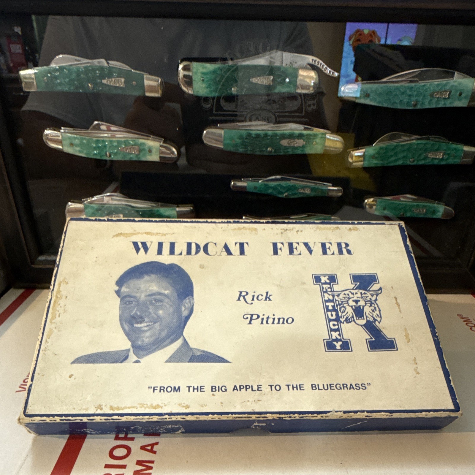 Case XX Wildcat Fever 1992 trapper in display “Rick potion”