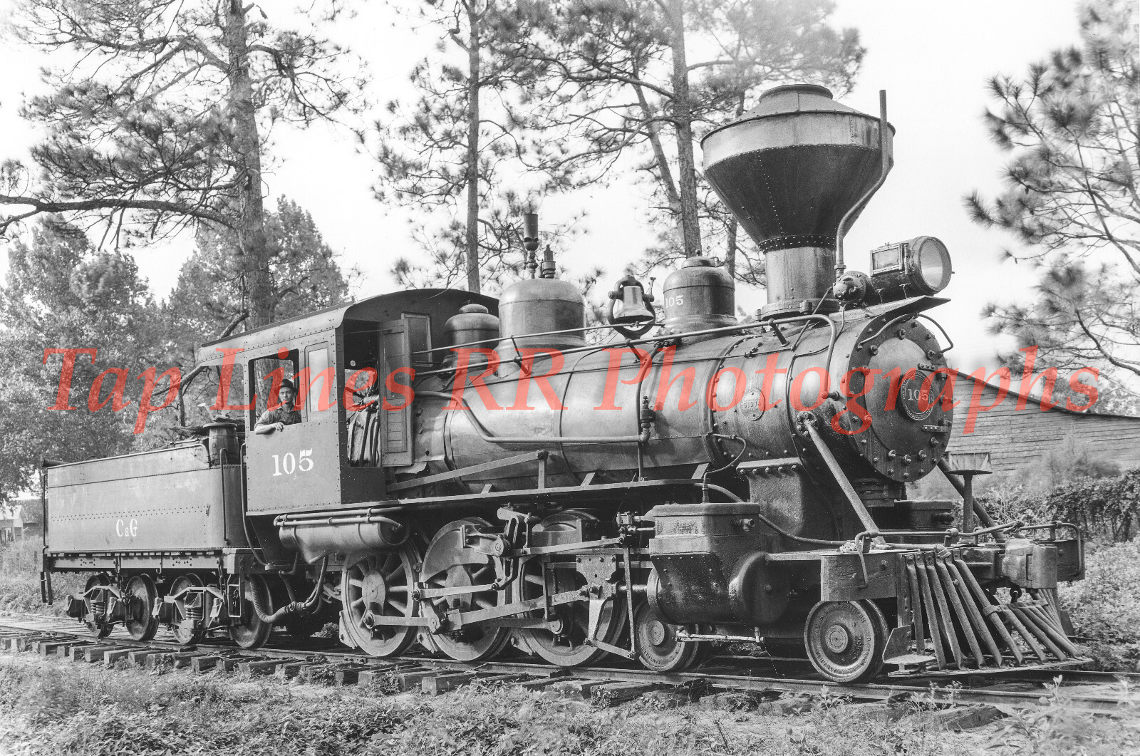 Collins & Glenville 105 Glennville GA 10-28-1938 RS by HC DuBal NEW 5X8 PHOTO