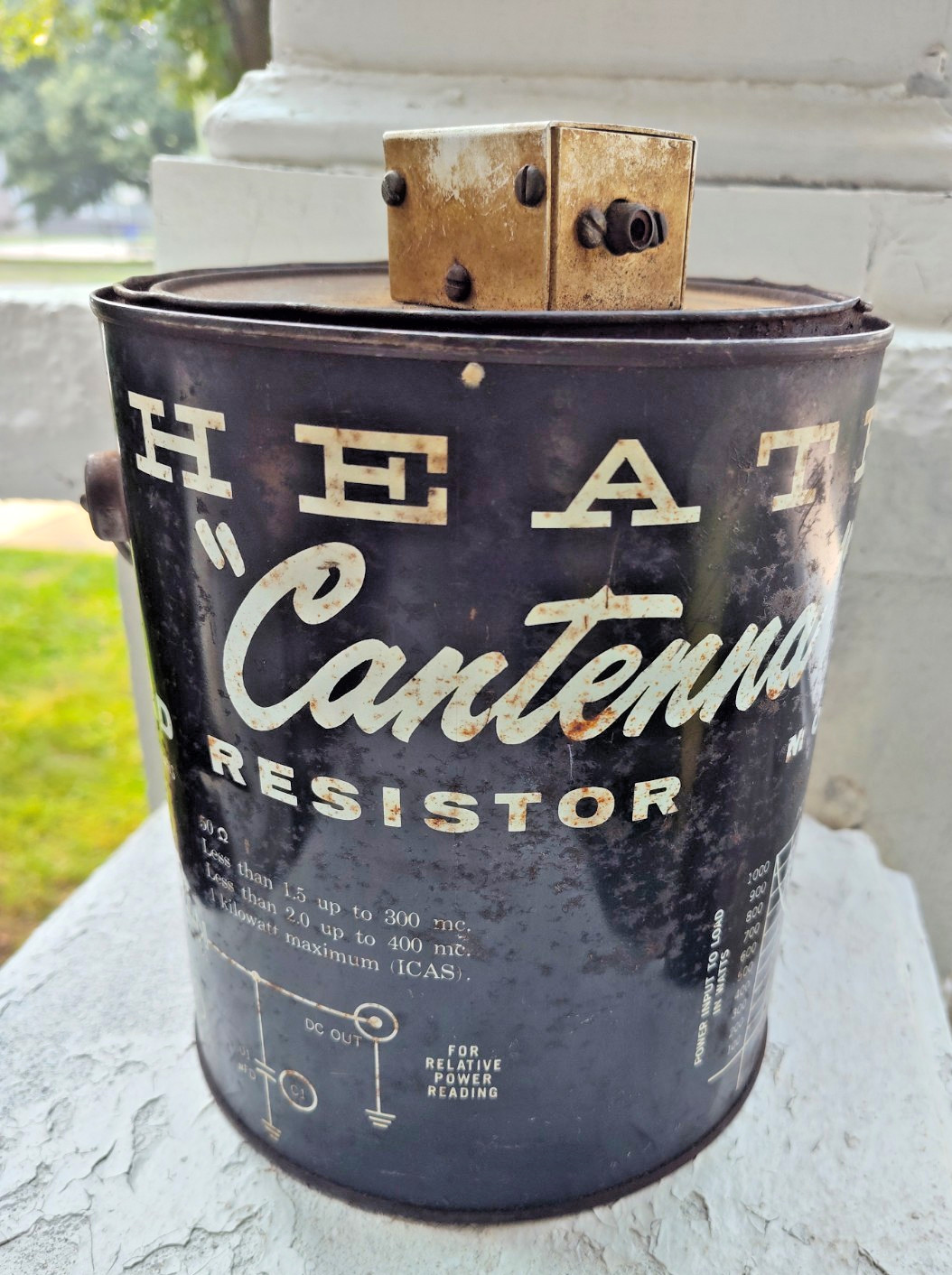 Vintage Heath Cantenna Ham Radio Frequency Load Resistor Model HN-31