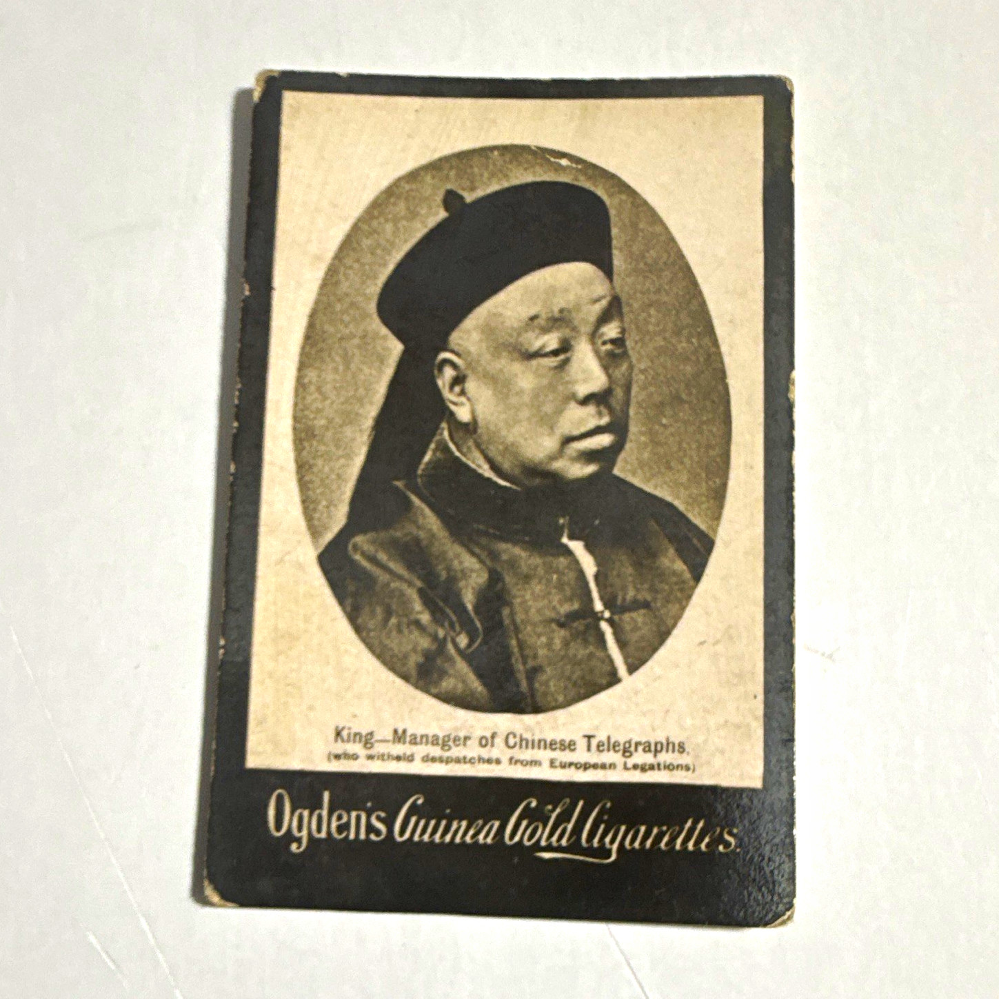 1901 Ogden’s Guinea Gold King Manager Chinese Telegraphs Tobacco Card China