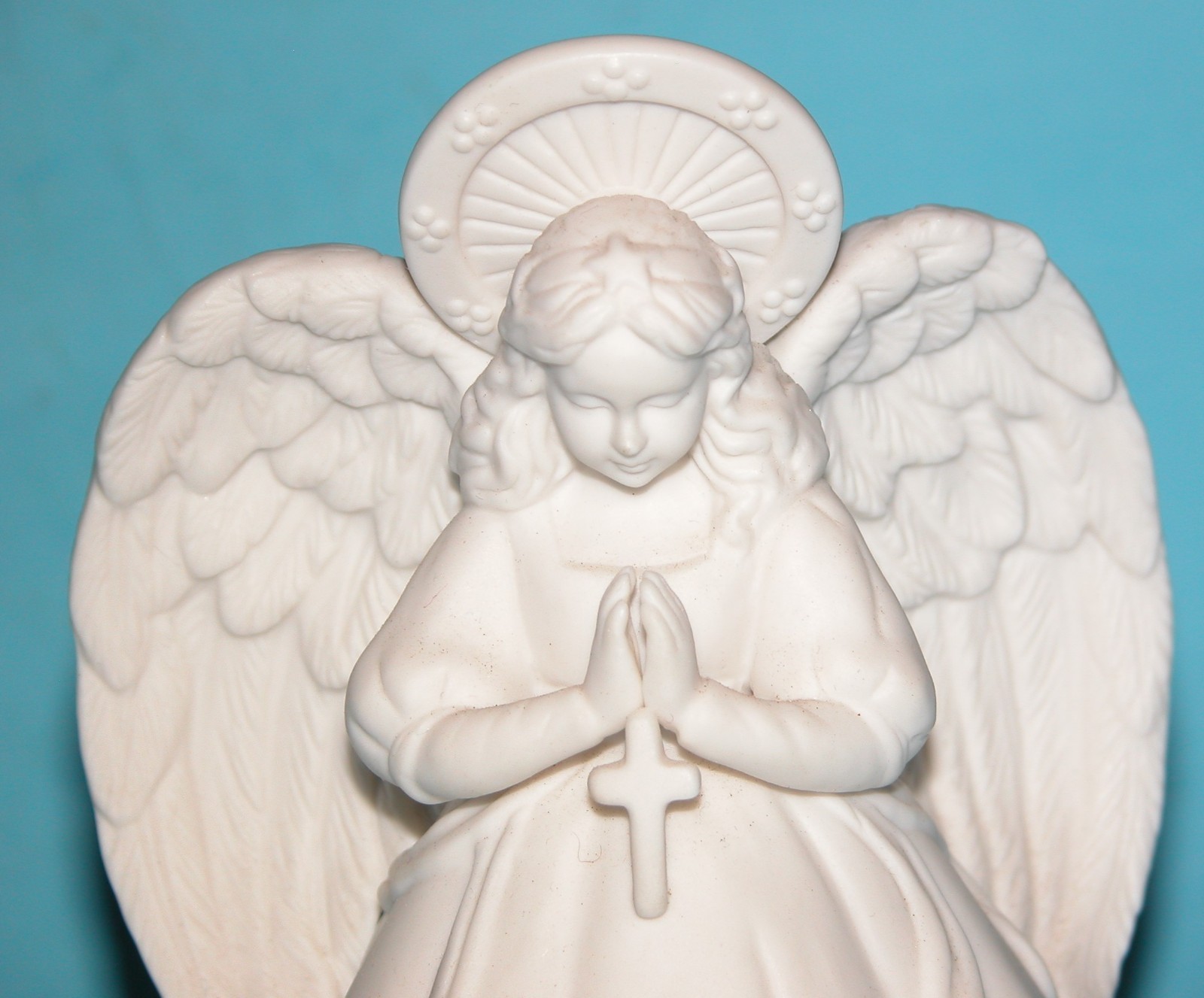 Roman ,  music box, porcelain angel w dove 