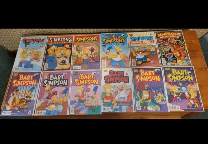 The Simpsons Comic Book Lot Of 12, Bongo Comics