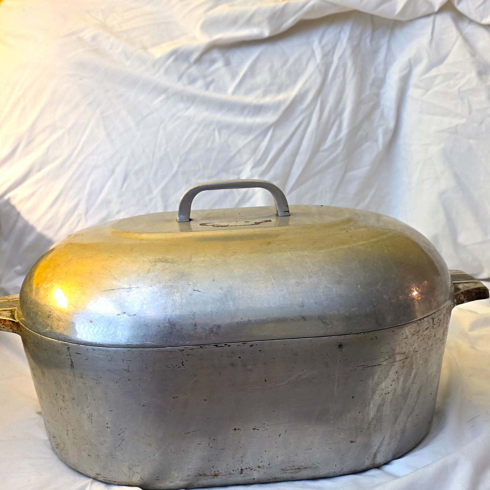 Rare Stainless Steel Maglite 13qt. Oval Roaster