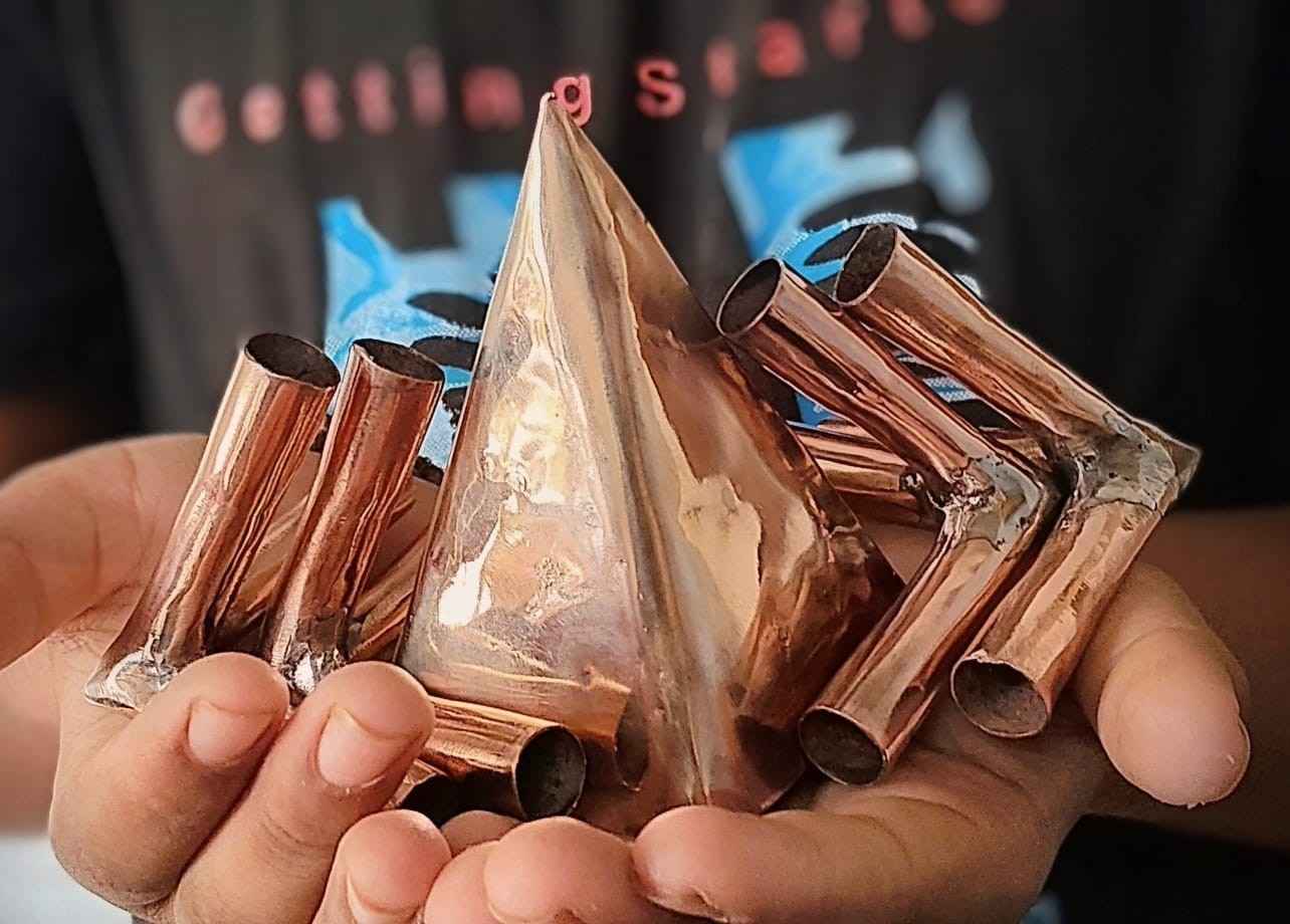 Nubian Coppe Pyramid Connector Kit ( 15 mm ) Sacred Geometry Meditation Pyramid
