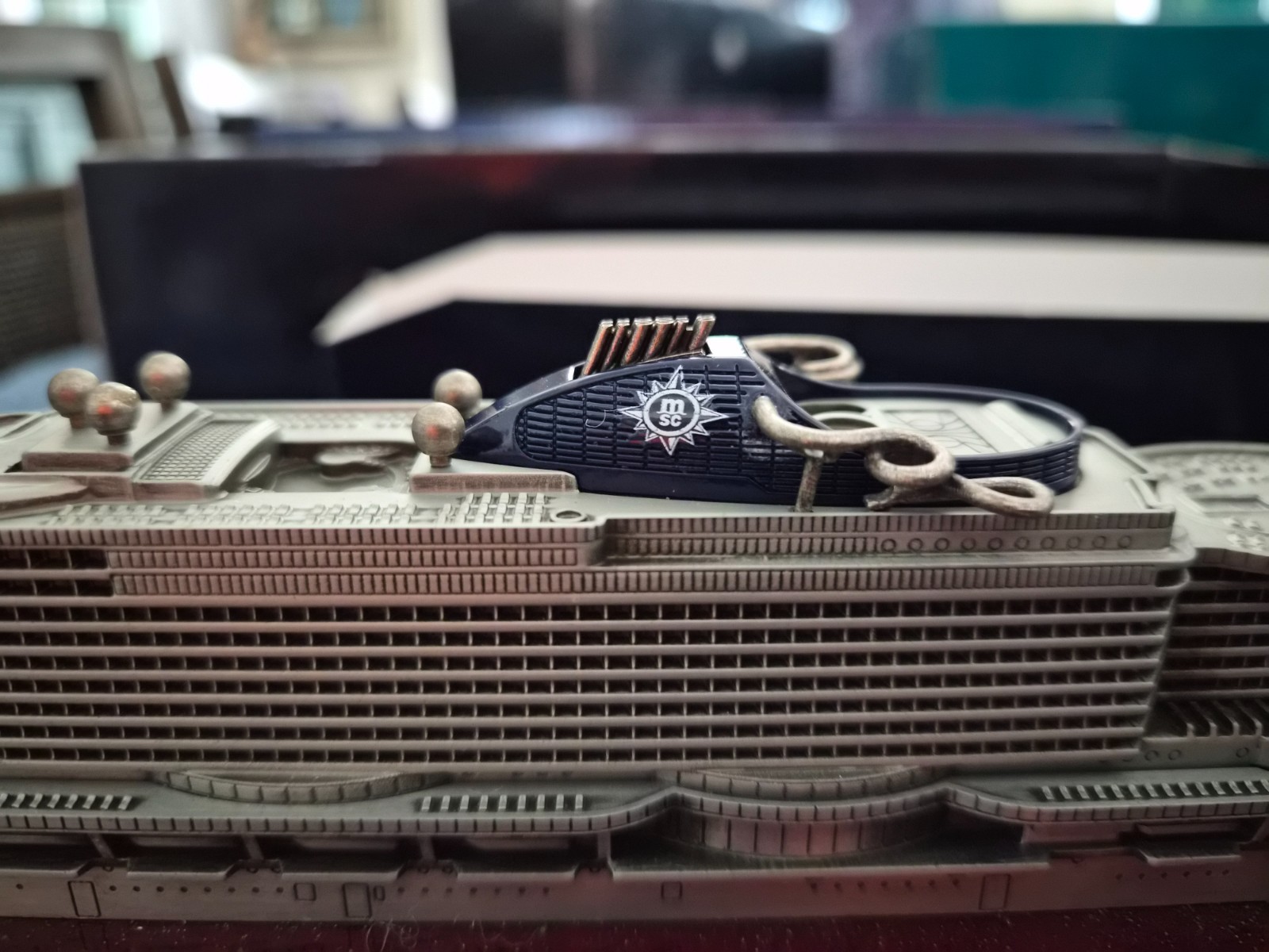 MSC SEASIDE OFFICIAL PEWTER SHIP MODEL NEW IN BOX