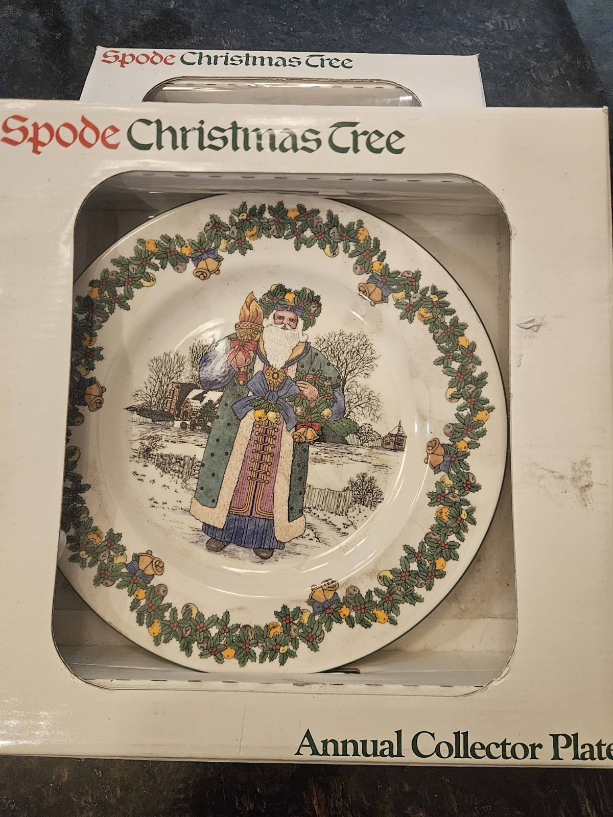 Vtg Spode Santas Around the World Plate First in Series British Santa England