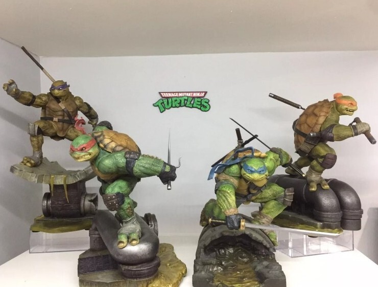Sideshow EXCLUSIVE Teenage Mutant Ninja Turtles TMNT Set of 4 Statue comiquettes