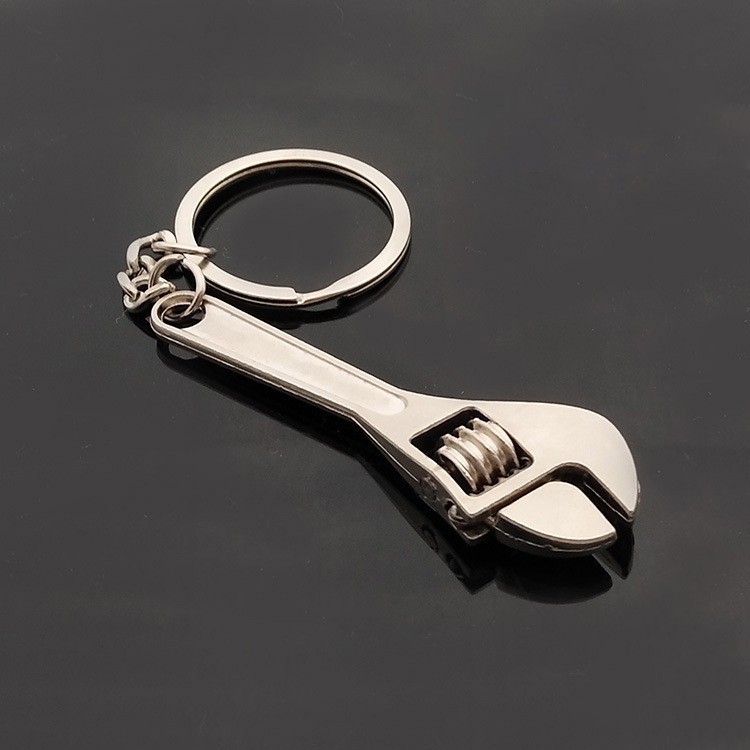 New Metal Adjustable Creative Tool Wrench Spanner Key Chain Ring Keyring Gift