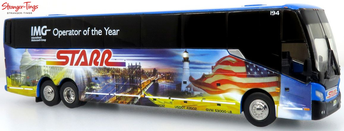 Iconic Replicas Prevost H3-45 Coach Starr Tours 1:87