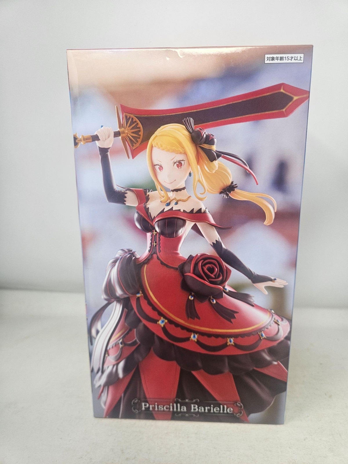 Re:Zero Priscilla Barielle 10th Anniversary GIGO Figure New Boxed Red Dress