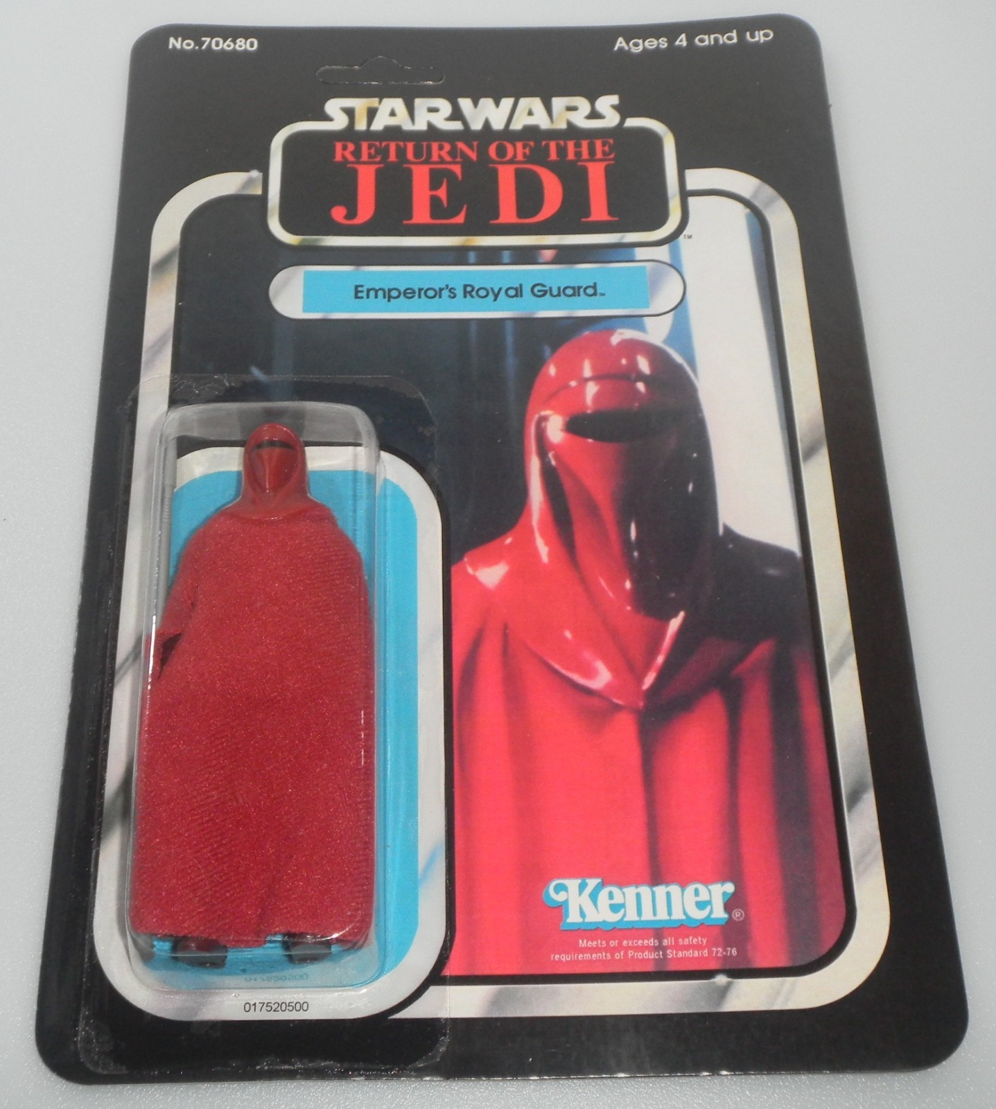 RECARDED 1983 Emperor\'s Royal Guard Star Wars ROTJ 100% Complete Vintage Figure