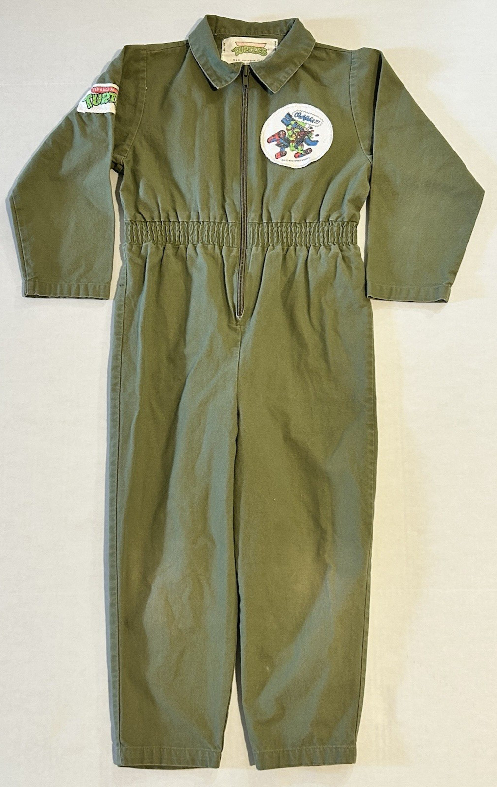 Vtg Teenage Mutant Ninja Turtles Mirage Studios Jumpsuit Costume Kids 1989