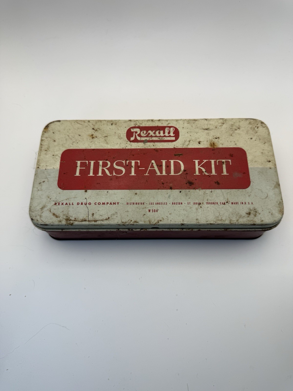 REXALL FIRST AID TIN REXALL DRUG CO.