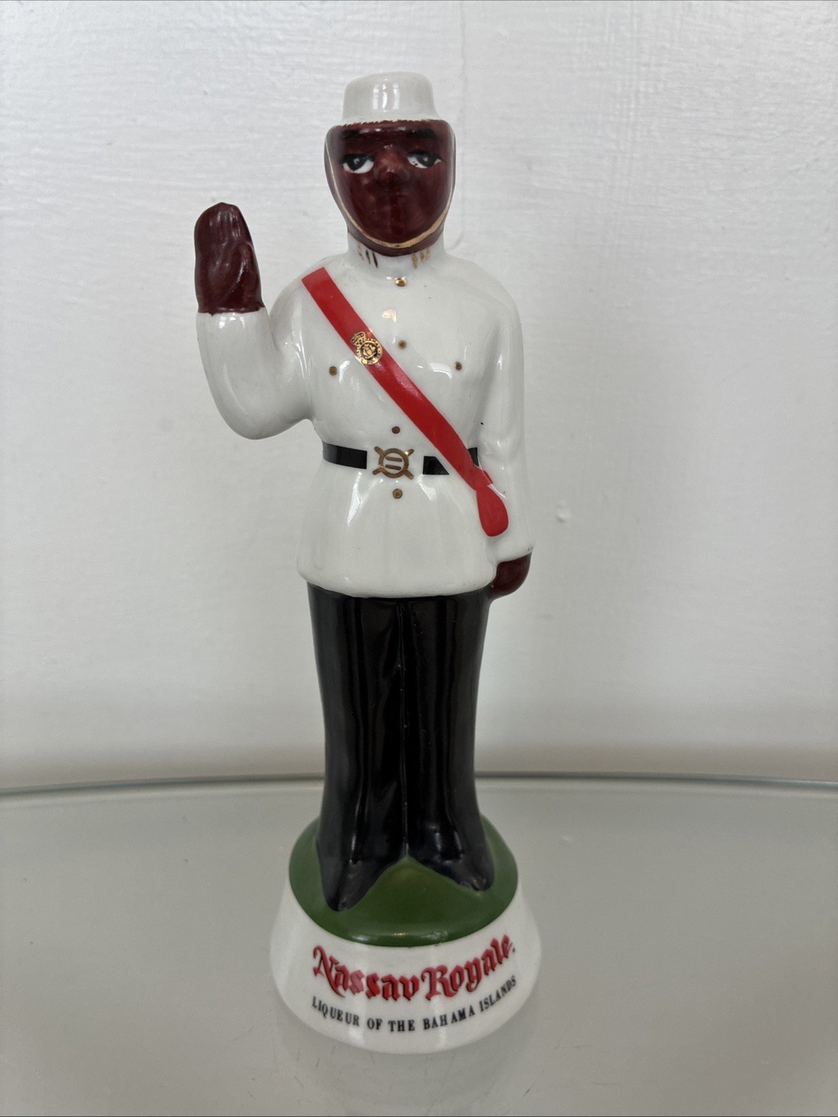 Vintage Nassau Royale Bahamian Policeman Decanter Bacardi No Lid