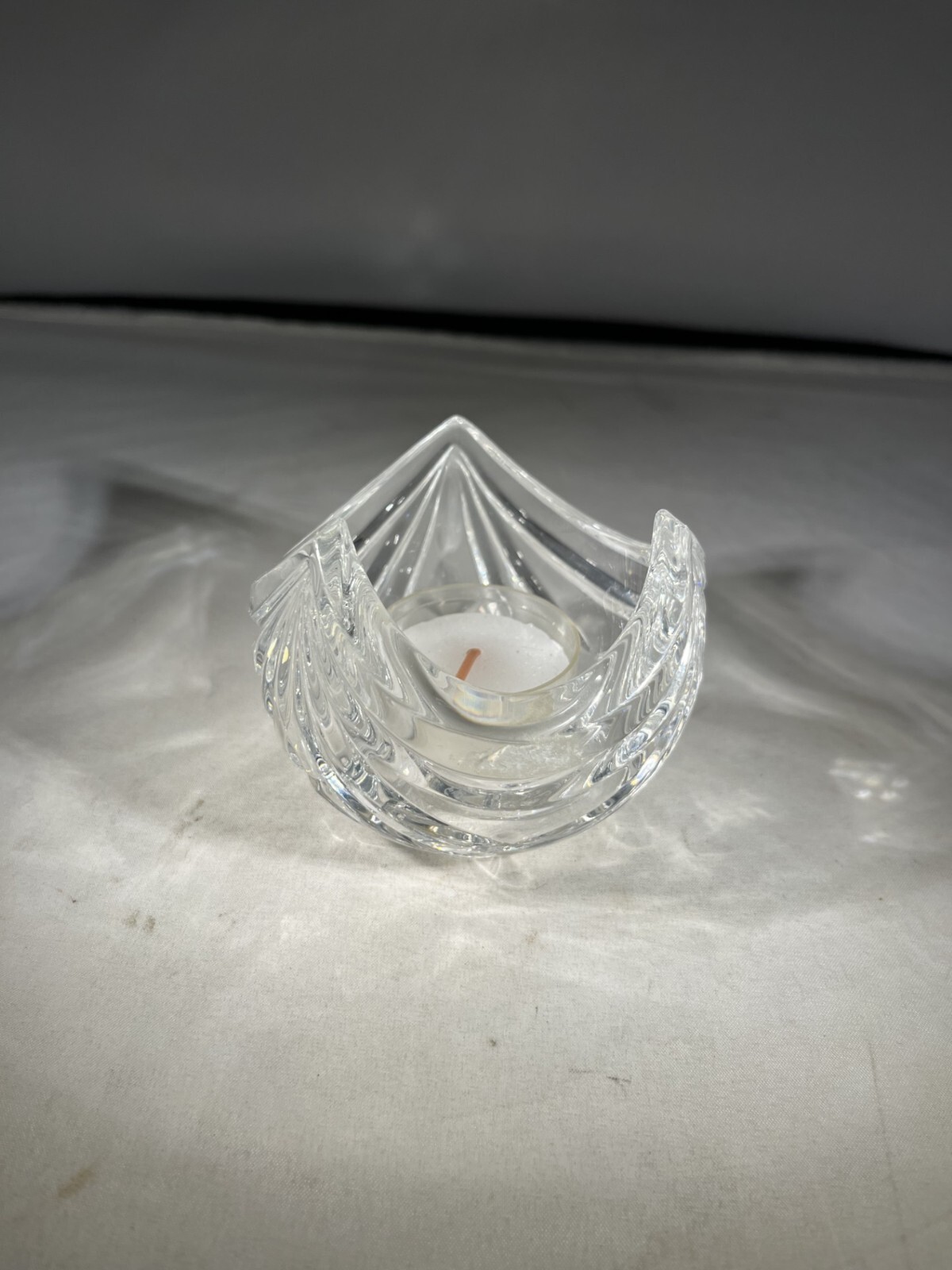 Vintage Mikasa Germany Small Crystal Bowl ML4E with candle  AI