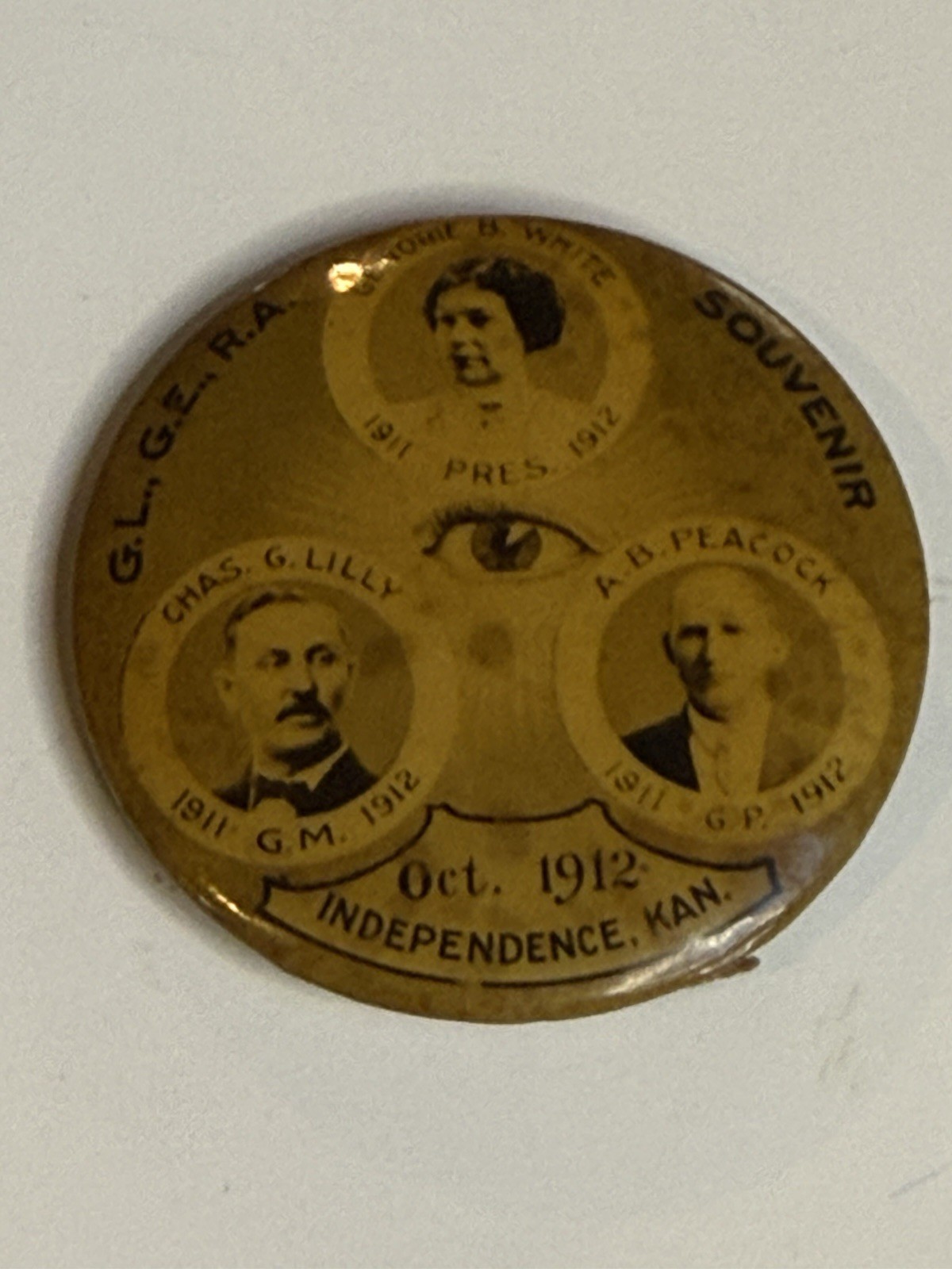 Grand Lodge Grand Encampment & Rebekah Assembly Odd Fellows 1912 Pin