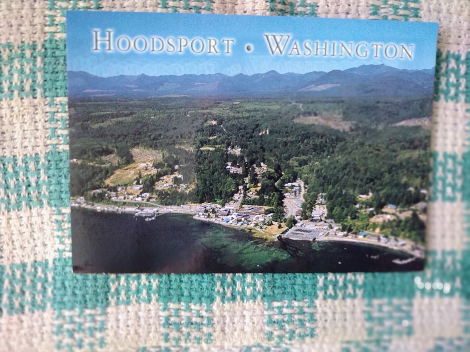 BEAUTIFUL POST CARD OVERLOOKING HOODSPORT WASHINGTON AWESOME POST CARD
