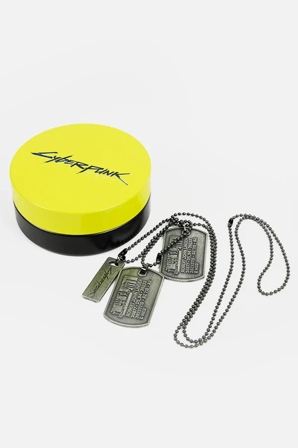 Cyberpunk 2077 Johnny Silverhands Dog Tags & Case Replica Official CDPR 2026 NEW