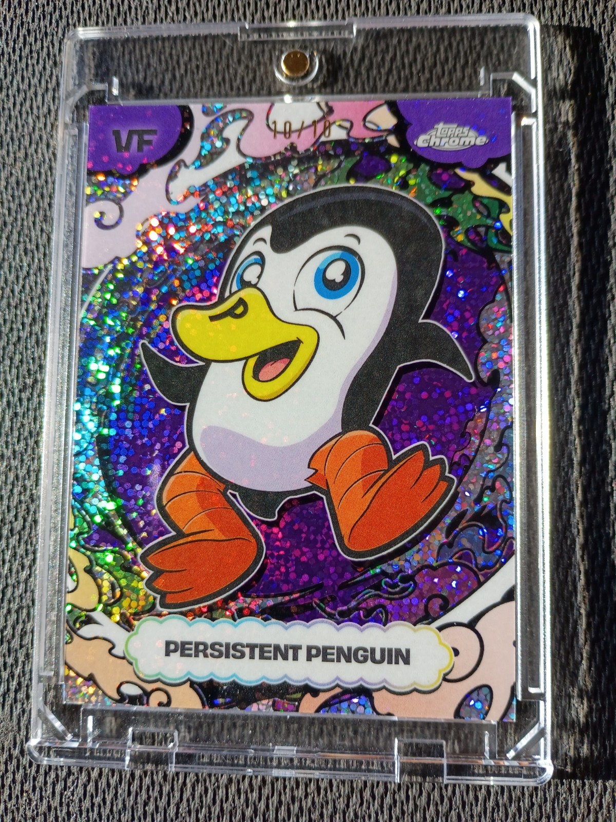 2026 Topps Chrome VeeFriends Persistent Penguin SSA-71   Speckle 10/10