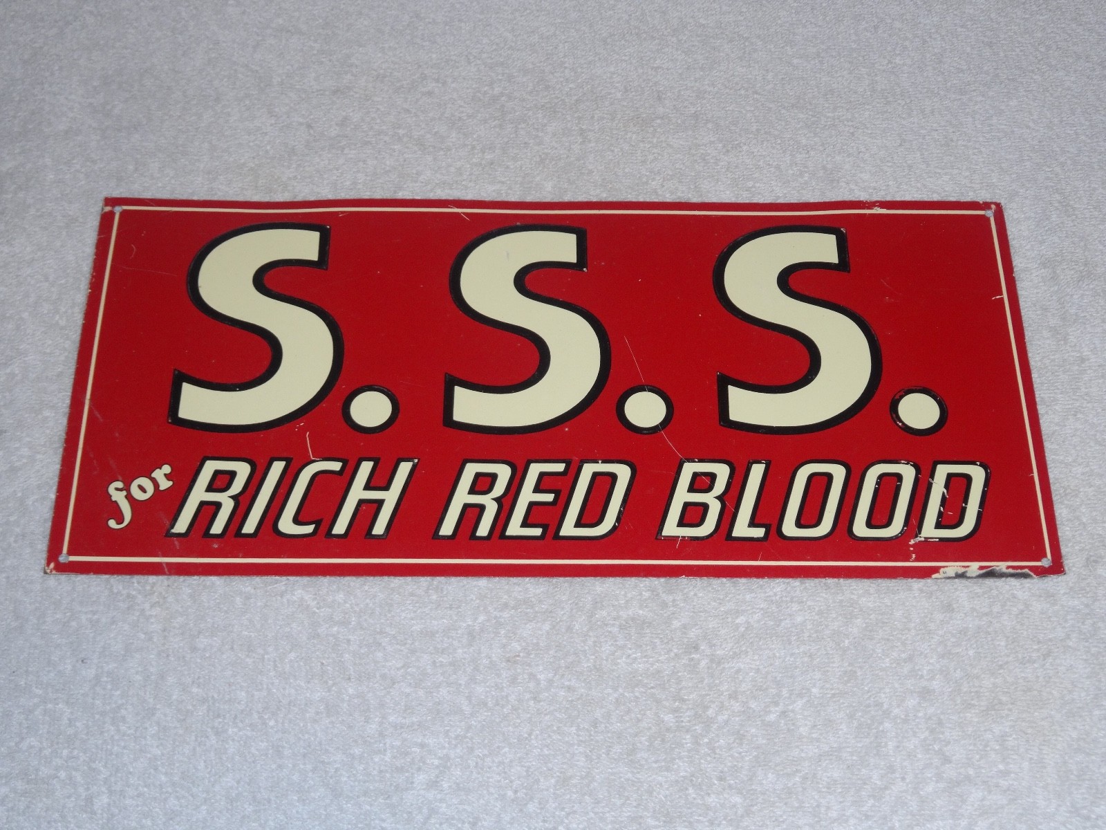 VINTAGE S.S.S. FOR RICH RED BLOOD QUCK MEDICINE 14 VINTAGE S.S.S. FOR RICH RED BLOOD QUCK MEDICINE 14